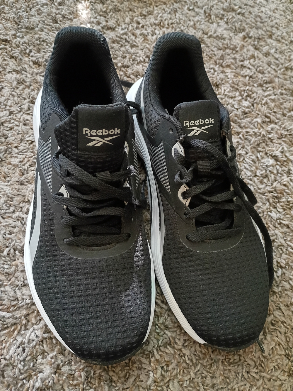 Reebok Womens Black Running Sneakers
